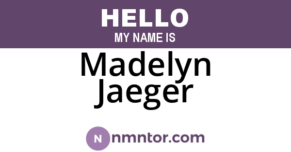 Madelyn Jaeger