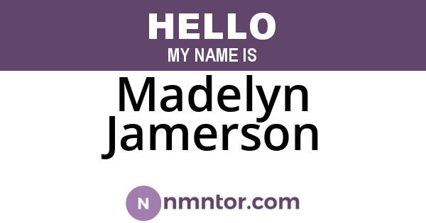 Madelyn Jamerson