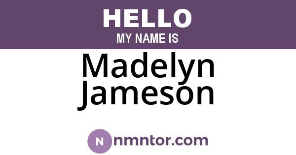 Madelyn Jameson