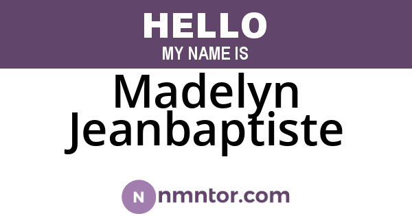 Madelyn Jeanbaptiste