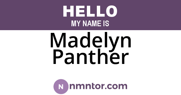 Madelyn Panther