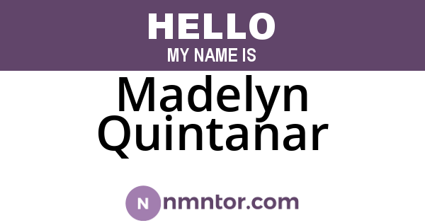 Madelyn Quintanar