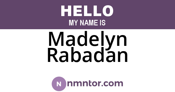 Madelyn Rabadan