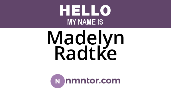 Madelyn Radtke