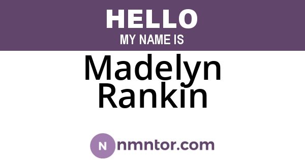 Madelyn Rankin