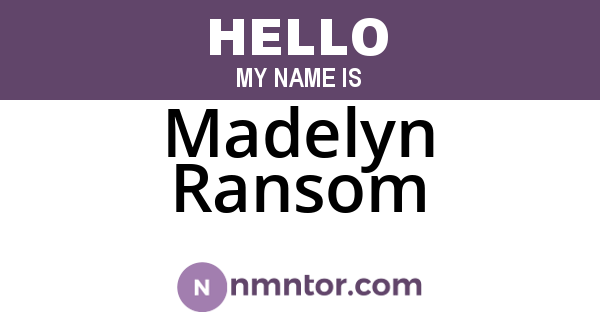 Madelyn Ransom