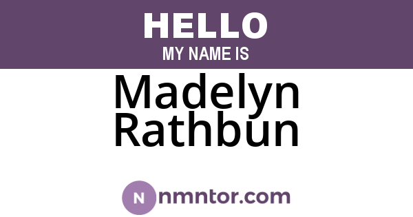 Madelyn Rathbun
