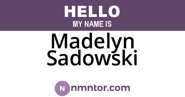Madelyn Sadowski
