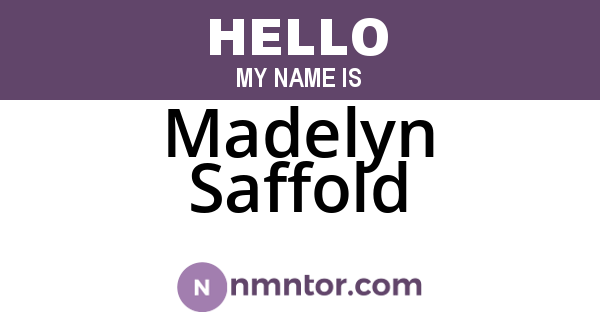 Madelyn Saffold