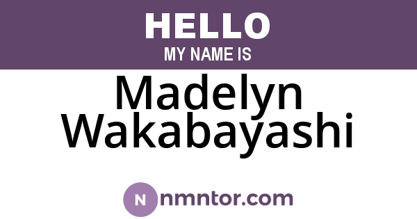 Madelyn Wakabayashi