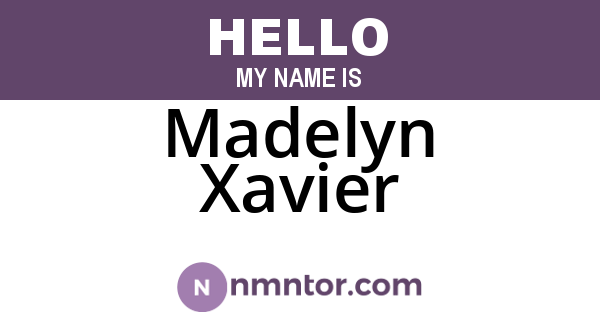 Madelyn Xavier