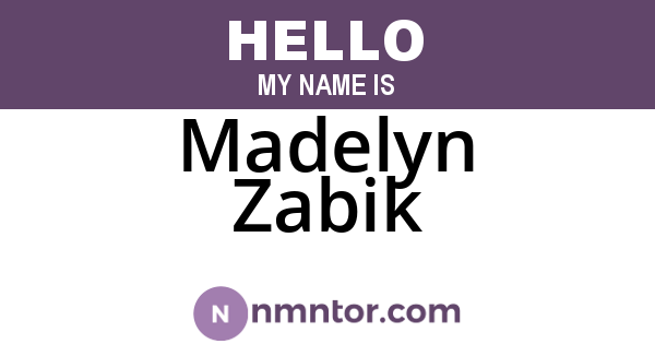 Madelyn Zabik