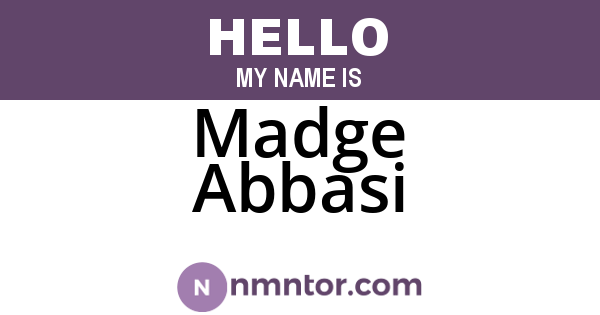 Madge Abbasi