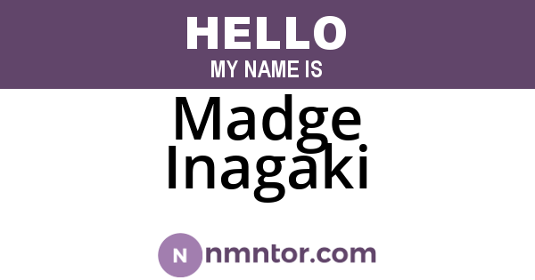 Madge Inagaki