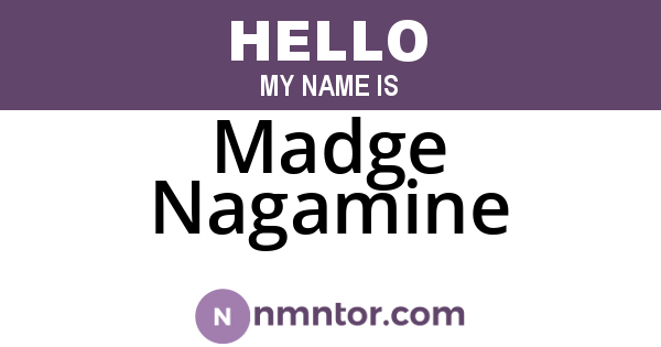 Madge Nagamine