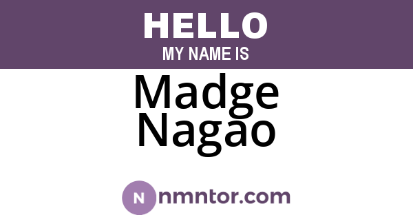 Madge Nagao