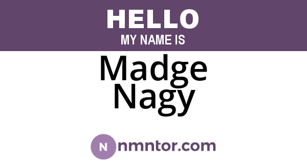 Madge Nagy