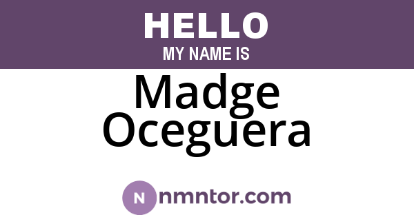 Madge Oceguera