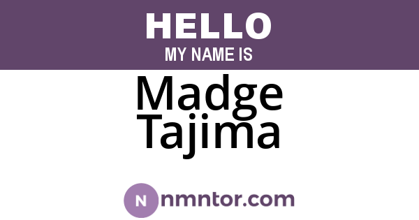 Madge Tajima