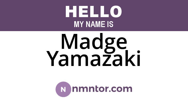 Madge Yamazaki