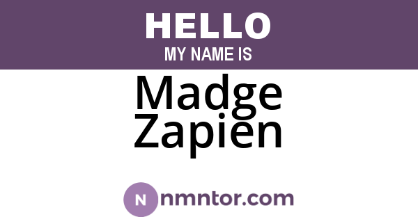 Madge Zapien