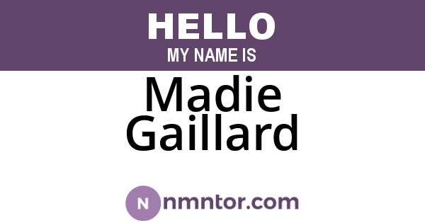 Madie Gaillard