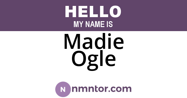 Madie Ogle