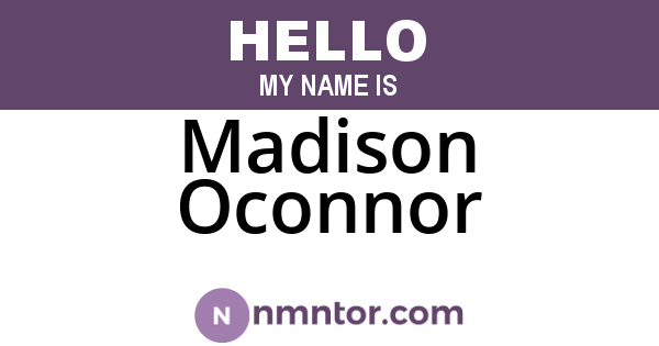 Madison Oconnor