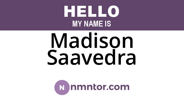 Madison Saavedra