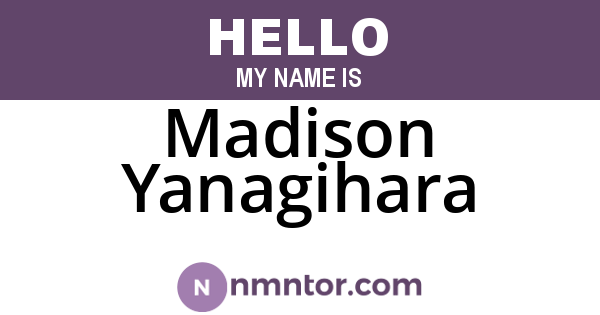 Madison Yanagihara