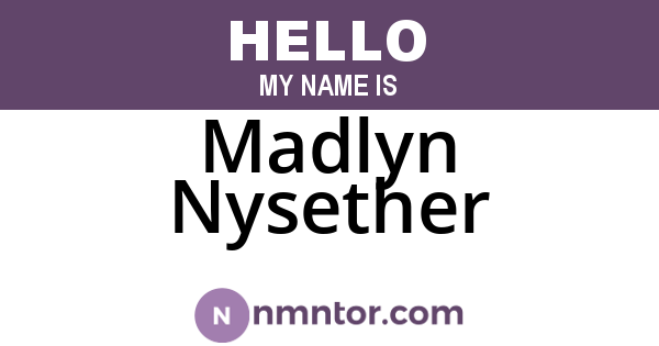 Madlyn Nysether