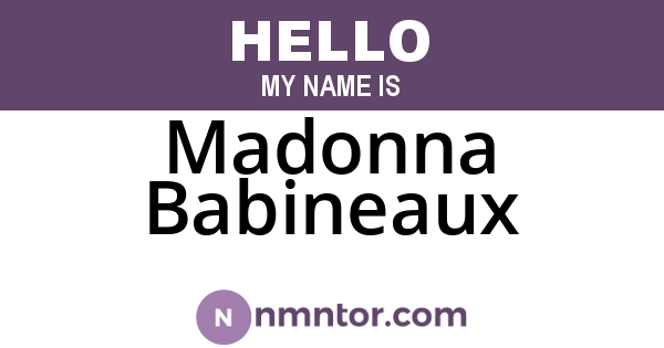 Madonna Babineaux