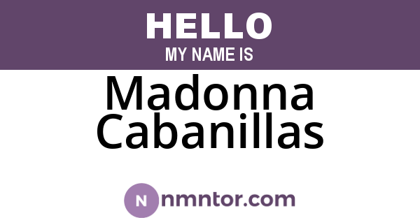 Madonna Cabanillas
