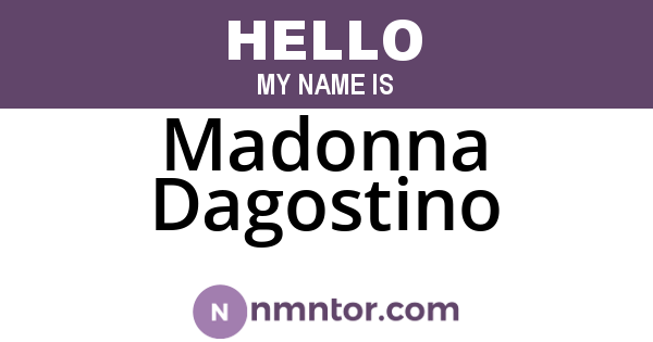 Madonna Dagostino