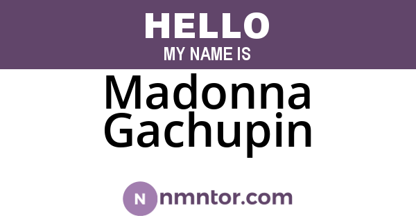 Madonna Gachupin