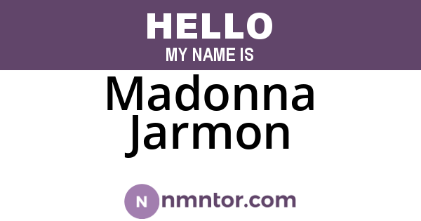 Madonna Jarmon