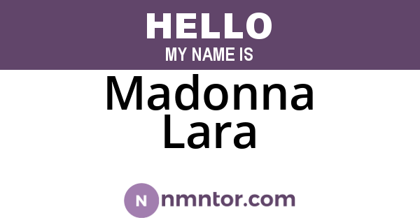 Madonna Lara
