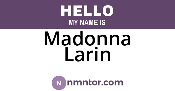 Madonna Larin