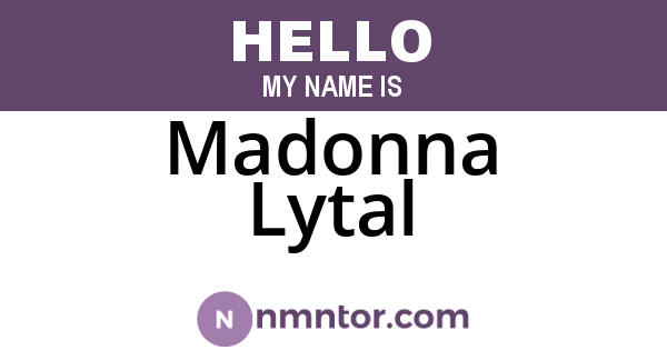 Madonna Lytal