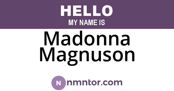 Madonna Magnuson