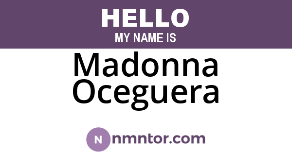 Madonna Oceguera