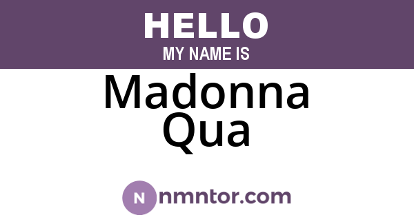 Madonna Qua