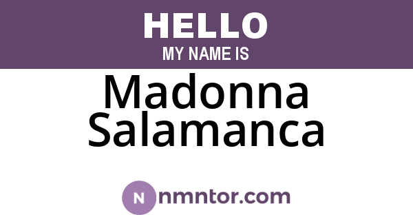 Madonna Salamanca