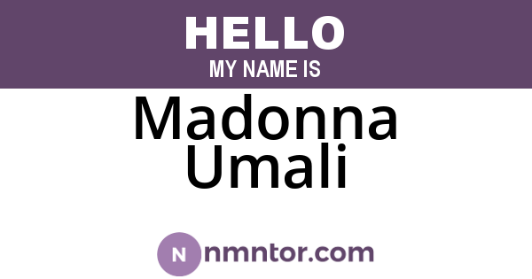 Madonna Umali