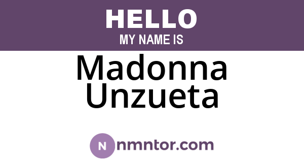 Madonna Unzueta