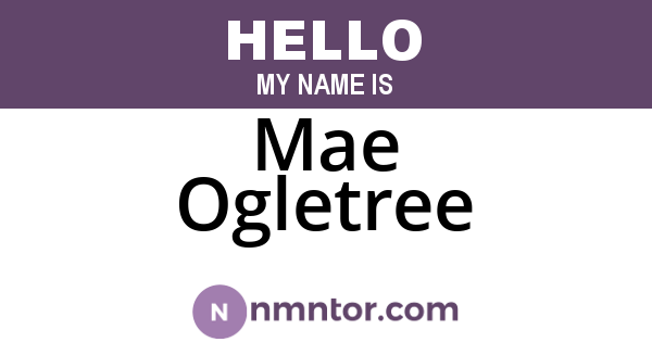 Mae Ogletree