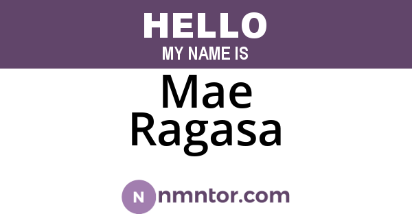 Mae Ragasa