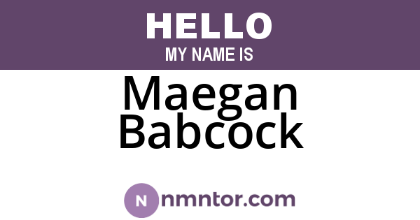 Maegan Babcock