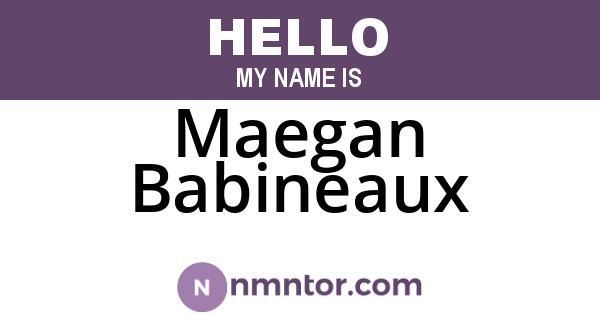 Maegan Babineaux