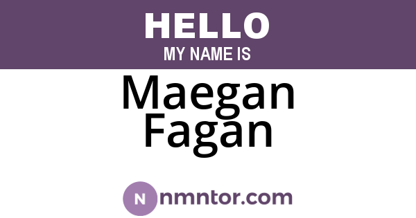 Maegan Fagan